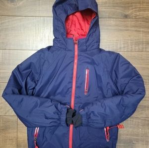 LL bean snow jacket kids 8
